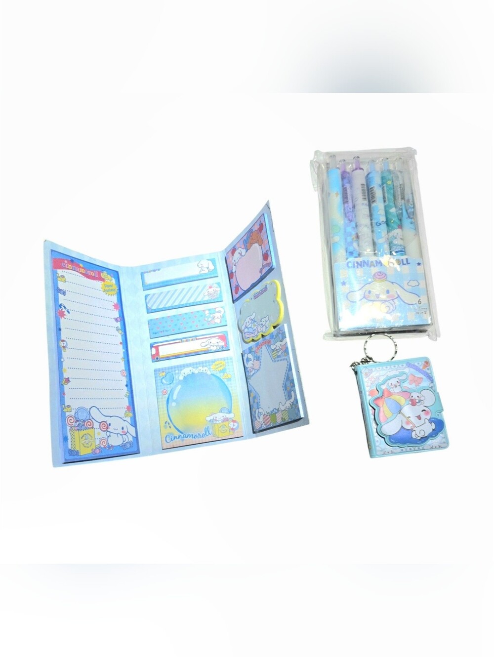 Cinnamoroll Kawaii 3 piece Stationery Set All NEW